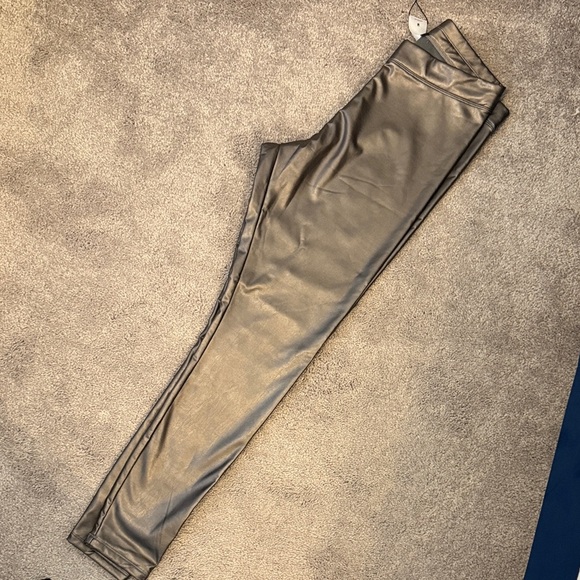 Express Metallic Gray Leggings - Picture 2 of 4